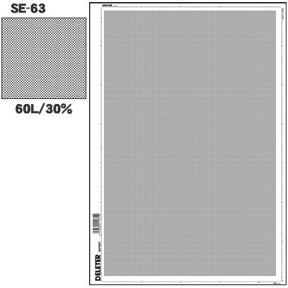 Deleter Manga Writing Screen Tone SE-63(60L/30%) - Harajuku Culture Pack