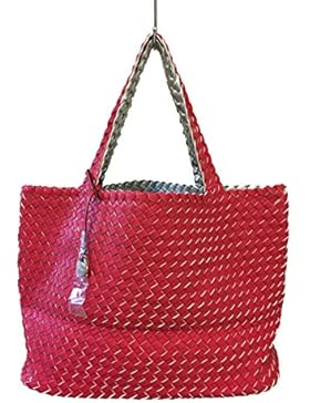 XL größere 3in1 geflochtene Wendetasche Handtasche Schultertasche bag Umhängetasche Tragetasche groß