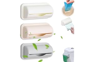 HFINGAQEX Bag Dispenser,2024 Upgrade Trash Bags Dispenser,Small Bin Liner Kit Dispenser,Trash Bag Dispenser for Bottom of Can, Bathroom Trash Bag Dispenser, Wall-Mounted Garbage Storage Bag for Home Kitchen