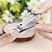 Chooling Fingernail Clipper with Build-in File - Sharpest Stainless Steel Nail Clipper - Quality Nail Cutter - Perfect Nail Clippers for Men & Women - Great Gift (Fingernail Clipper - Small)