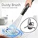 Produktbild Cleaner Dirt Remover Universal Vacuum Cleaner Brush Cleaning Tool Cleaner Brush with 36 Flexible Air Vents Mount Saugrohren, Keyboards, Drawers, Cars, Tools, Crafts, Jewellery, Plants, black