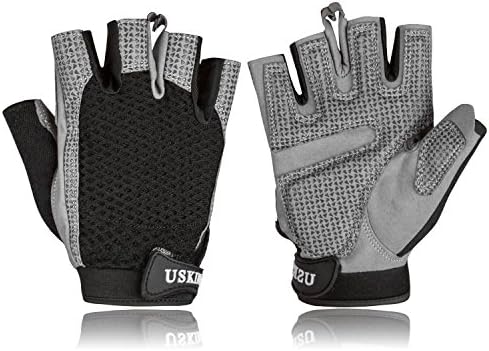 ABCNatural Gym Gloves-Fitness Gloves Half Finger Breatheable &amp; Anti-Slip &amp; Adjustable Velcro Strap Weight Lifting Gloves for Workout, Exercise Bikes, Fitness, Bodybuilding, and Training - Men &amp; Women