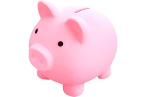 GGTTNRT Piggy Banks For Kids Adults, Cute Coin Cash Money Box For Kids, for Room Decoration, Family and Friends Gift (Pink)