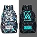 Produktbild SP Faded Alan Walker Rucksack Luminous Schultasche Handtasche Handtasche Reisetasche Buch Tasche, 12