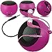 Produktbild C63 ®-Samsung Galaxy Pocket 2-Kapsel-Lautsprecher Bass-Lautsprecher (aufladbar, 3,5 mm Klinke auf Klinke Input & In-Ear-Kopfhörer, Pink