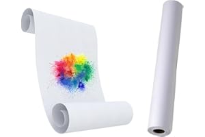 Hawksbill Paper Roll for Kids Easel Large Papers 38cm X 20m White Paper Rolls for Poster Making & Creative Projects