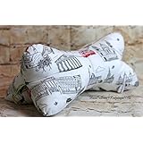 Leseknochen, Zierkissen, Nackenkissen, Tablethalter, Keilkissen