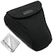 Produktbild First2savvv schwarz Flexible Neopren DSLR/SLR Kameratasche für Nikon D7500 D7200 D7100 D7000 D750 D500 D90 D80 D70 (18-105 18-135 18-140 18-200 mm Lens) + Reinigungstuch - QSL-SLRL-N-01G11