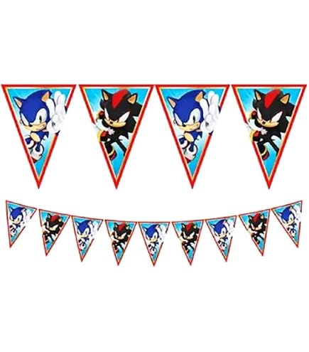 Toyland Sonic The Hedgehog Folieballonpakket – 1x 29″ Sonic-ballon & 1x 40″ Cijferballon (1-9), Voor Kinderfeestjes 5 miniatura