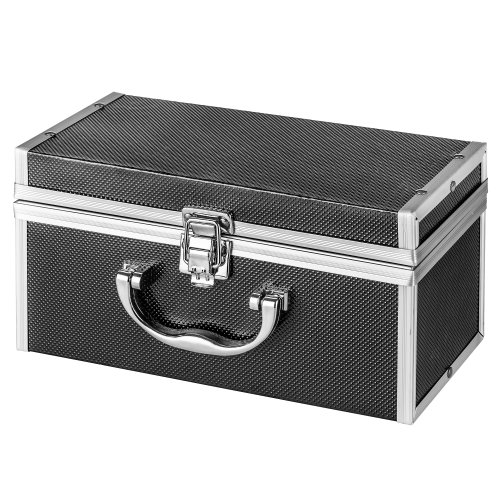 Taffstyle® Shisha Hookah Set Wasserpfeife mit Alu Koffer 2go Schwarz Grau to go Ideal für Reise und Unterwegs, Zubehör - Schlauch, 5 Mundstücke, Zange und Kohle Holzkohle 1 Rolle mit 10 Stück - 3