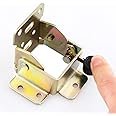 2 Pack Folding Bracket-Self-Locking Hinge-Leg Fittings and Angle Braces-for Folding Legs ， Folding Worktables ，Kitchen Folding Table Extensions ， Laundry Garage ，Boats ， Beds ， Tables ，Furniture