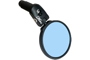 Hafny Bar End Bike Mirror, HD, Blast-Resistant, Glass Mirror, HF- M952B-FR03