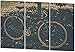 Produktbild Vintage Bike, Gemälde Effekt, schönes und hochwertiges Leinwandbild zum Aufhängen in XXL - 3 Teiler mit 120cm x 80cm, echter Holzrahmen, effektiver Pigmentdruck, modernes Design für Ihr Büro oder Zimmer