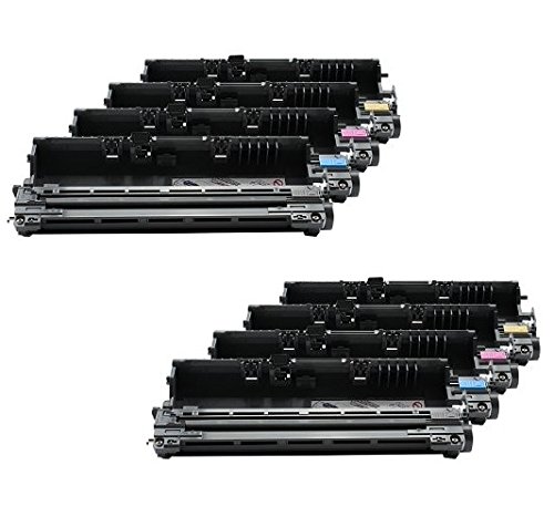 Drum Kit compatible with Brother DR-230CL DCP-9010CN, HL-3040CN, HL-3045CN, HL-3070CN, HL-3070CW, HL-3075CW, MFC-9120CN, MFC-9125CN, MFC-9320CW, MFC-9325CW (2 Black, 2 Cyan, 2 Magenta, 2 Yellow)