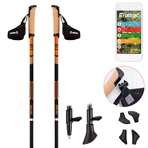 Bastones de marcha nórdica ULTRA LIGEROS de CARBONO - Design MADE IN 