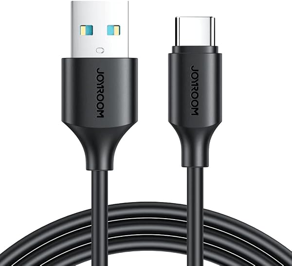 Joyroom S-UC027A9 USB-A to Type-C 3A Fast Charging & Data Cable, 1M – Black High-Speed Charging & Reliable Data Transfer