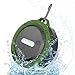 Produktbild ULTRICS® Bluetooth Lautsprecher, Portable Wireless Outdoor / Duschlautsprecher IPX4 Wasserdicht CE ROHS FCC Bluetooth 4.0 Zertifizierte Technologie Eingebautes Mikrofon - Grün - 100% Zufriedenheit garantiert