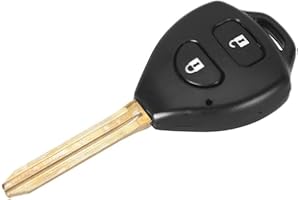 PHONILLICO Coque clé pour Toyota Hilux Verso Urban Cruiser IQ Rav4 Yaris - 2 Boutons - Plip télécommande avec Lame