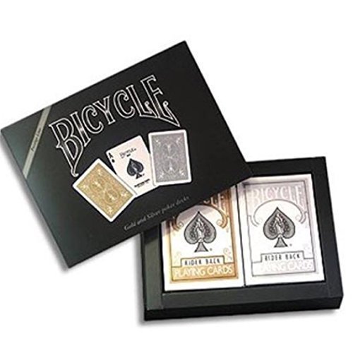 Cofre Bicycle prestigio (2 barajas : dorada y plateada)