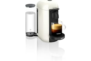 Machine à Café Nespresso Krups Vertuo Plus Blanc Ivoire Cafetière Espresso YY3916FD