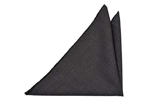 Preisvergleich Produktbild Notch Einstecktuch aus Wolle für Herren - Schwarz mit weißen Punkten