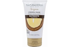 Naturaverde | Natural Beauty - Crema Mani Nutriente all'Olio di Argan, per Mani Secche e Screpolate, Ingredienti di Origine Naturale, 75ml