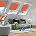 Produktbild VELUX Orignal Verdunkelungsrollo DSL P08 4564/Bedienart : Solar/Farbe : Uni Orange/Fenstergröße : 408/Fenstertypen : GGL, GPL, GHL, GTL, GXL_9722