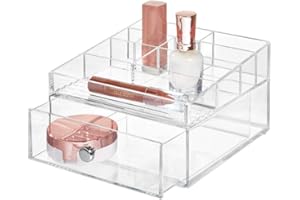 INTERDESIGN iDesign, Organizador de 3 cajones, para gafas, anteojos de lectura, lentes de sol, Claro