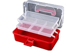 Oniissy 3-Layer Fishing Tackle Box with Cantilever Design - Multifunctional Storage Organizer for Lures and Hooks (Detachable)