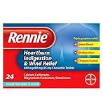 Rennie Heartburn, Indigestion and Wind Relief Chewable Tablets 24s