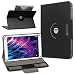 Produktbild Medion Lifetab E10412 E10511 E10513 E10501 Tablet Hülle Tasche Schutzhülle Case Cover 360° Drehbar, Farbe:Schwarz