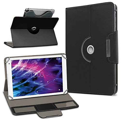 Tablet Tasche mit Ständerfunktion Hülle für Medion Lifetab P9702 X10302 P10400 P10506 P10505 S10366 S10352 Tablet von Schutztasche in Schwarz Schutzhülle Universal Stand Tasche Etui Cover Case hochwertige Verarbeitung von UC-Express