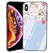 Produktbild LT-CASE Glänzendes niedliches Muster Design 9H Behandeltes Glas-Rückseiten-Abdeckungs-Fall mit Diffuser TPU-Silikon-Gel-Fall-Abdeckung für Apple iPhone X 5.8 Zoll (Marmor), AYD-Fall für iPhone X