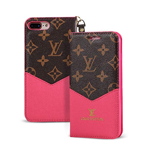 Luaferi iPhone 11 Funda,Móvil Carcasa por iPhone 11 Pro, iPhone 11 Pro MAX, iPhone X/XS/XR/XS MAX Estuche con Cartera Tarjetas Magnetico Flip Protector por iPhone 7plus/8plus (iPhone 7/8, Rosa)