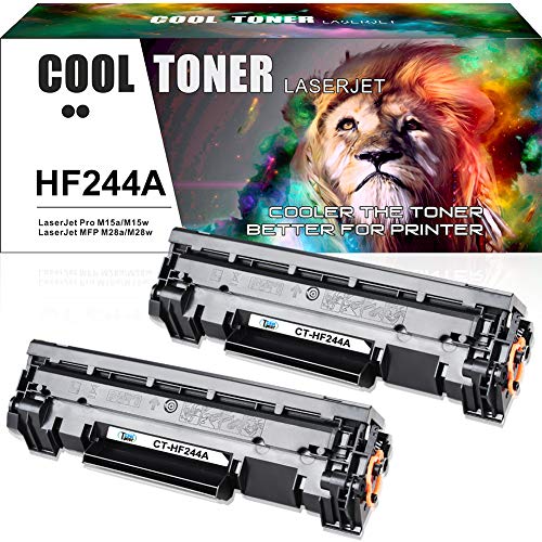 Cool Toner 2 Packs Compatibile per HP CF244A 44A Toner per HP LaserJet Pro MFP M28a M28w HP Laserjet Pro M15a M15w HP Laserjet Pro M16a M16w HP Laserjet Pro M29a MFP M29w M28 M15 M16 M29 Stampante