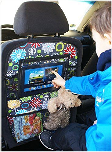 Multi - Pocket Car Back Seat Organizer Tablet PC IPad Cover Protector Travel Storage (Model 7) [007]