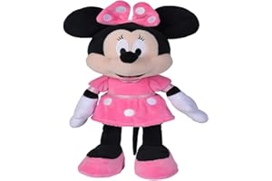 Simba - Peluche Disney Minnie Mouse, Material Suave y Agradable, Licencia Oficial Disney, Auténtico, Apto para Niños y Niñas de Todas Las Edades - 35 cm (6315870230)