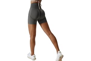Arkim Sport Shorts Damen, Scrunch Butt High Waisted Kurze Sporthose Damen, Push Up Booty Nahtlos Biker Yoga Leggings Fitness Gym Shorts