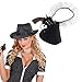 Produktbild NET TOYS Strumpfband mit Pistolenholster Pistolenhalter weiß-schwarz Strumpfband Colttasche Western Cowgirl Zubehör