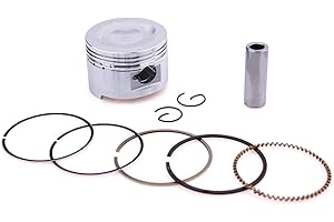Glixal ATMT1-038 GY6 100cc 50mm Piston Set with Rings for 139QMB 139QMA Engine Scooter Moped ATV Go Karts JONWAY,JMSTAR,ROKETA,SUNL,TANK,PEACE,TAOTAO,Dongfang,Kazuma,JCL,BMS