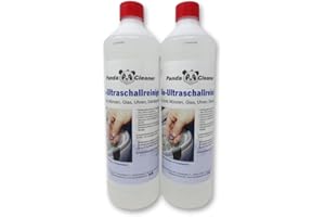 PandaCleaner pulitore ultrasuoni Lavatrice ultrasuoni per Bagno ad ultrasuoni - concentrato per Occhiali, Gioielli, Prodotti dentali, Oro, Monete, Vetro, Orologi 2000ml