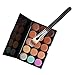 VALUE MAKERS 15 Colour Blemish Concealer Palette - Professional Makeup Contour Palette - Make Up Contour Kit - Cosmetics Tool Foundation - Primer Cream Contour Palette - Makeup Concealers Set +1pcs Foundation Powder Makeup Brush