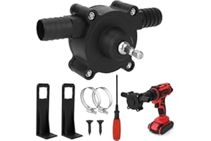 GENERIC ZJRung Mini Elektrische Bohrpumpe Tragbare Selbstansaugend Elektrobohrpumpe Diesel Ölflüssigkeit Wasser Hand Selbstansaugende Transferpumpen Schnelle Pumpgeschwindigkeit - Schwarz