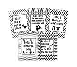 Daddy Milestone Cards - Funny Alternative Milestone Cards for Dads - Monochrome