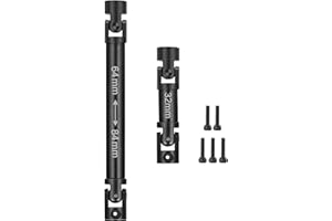 AXspeed 2pcs Metal Hard Steel Driveshafts Drive Shafts for 1: 24 Axial SCX24 Deadbolt 90081 RC Upgrade Parts