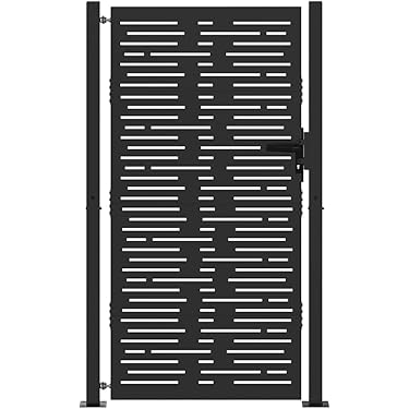 Cancelletto Esterno Cancello Giardino In Ferro Battuto Nero - Foto 7