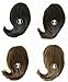 X&Y ANGEL -New Short Ponytail Hair Piece Extension Wavy Claw Clip In/on Hairpiece PM004 (black)