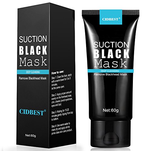 Black maske, Peel off maske, Mitesser Maske, Black Mask, Gesichtsmasken Schwarz, Blackhead Remover Mask, CIDBEST® Suction Schwarz Mud Purifying Peel-off-Maske, Tiefenreinigung Mitesser Entferner Anti Akne Öl-Kontrolle Purifying Black Head maske Mitesserentferner