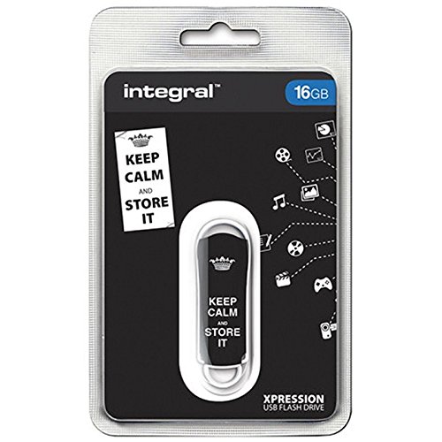 Integral Clé 16GB USB 3.0 Noir avec Capuchon Fixable