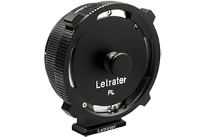 Letrater Lens Mount Adapter PL-L for PL Lens Converter to L Mount Cameras Panasonic S1 S1R S1H Leica SL SL2 Sigma FP DLSR, Matte Black